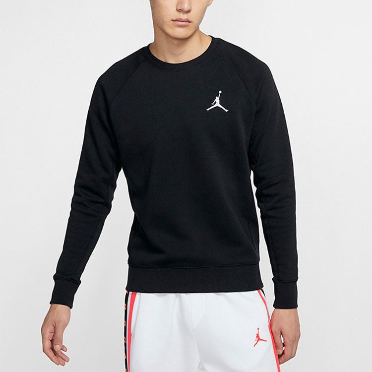 Air Jordan Fleece Lined Stay Warm Sports Round Neck Pullover Black DC6716-010 - 4