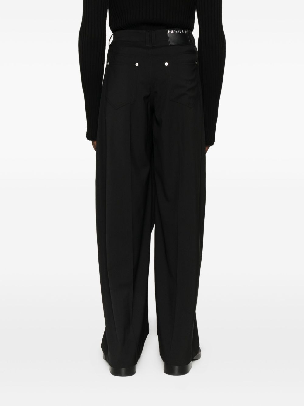 wrap wide-leg trousers - 4