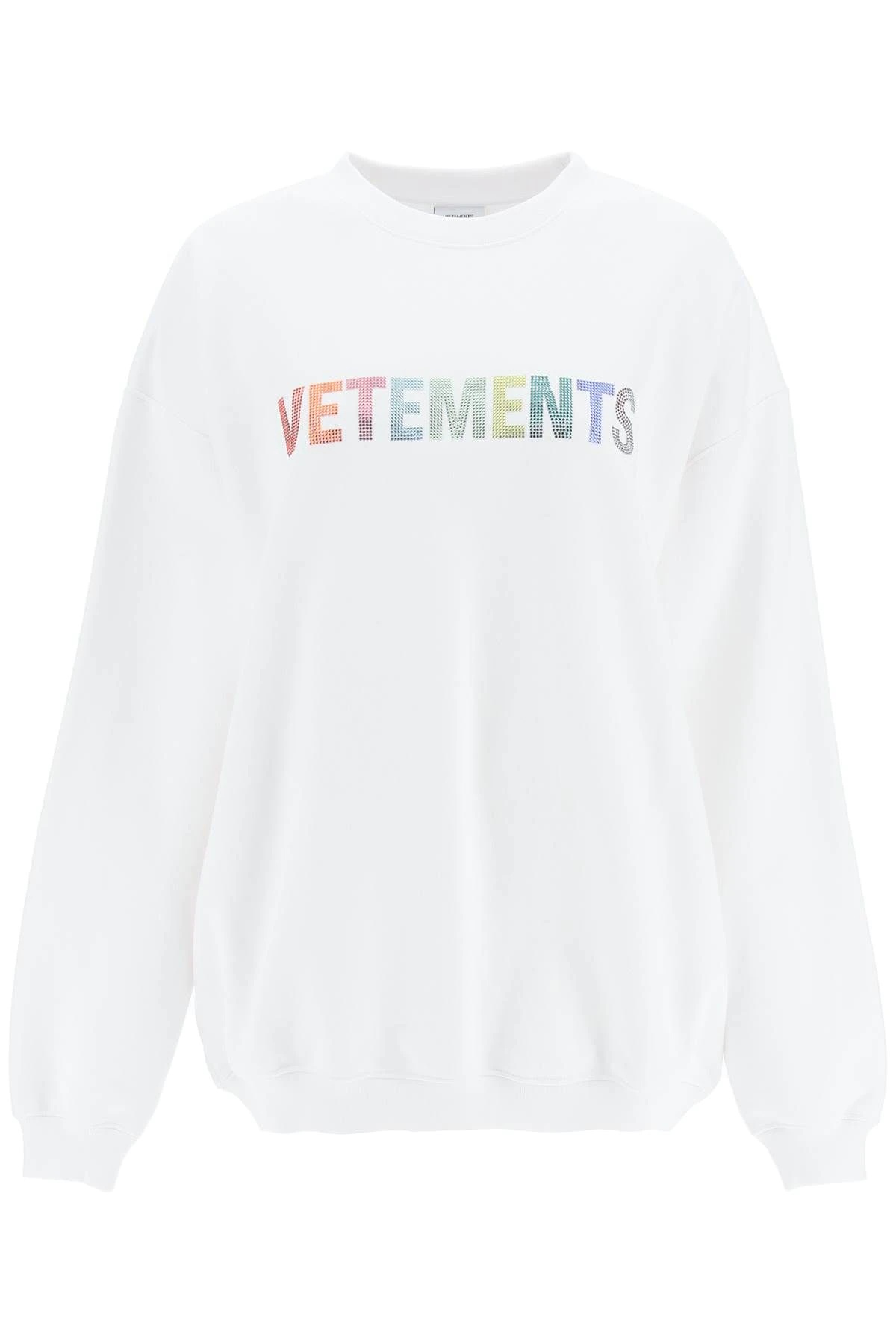 MULTICOLOUR CRYSTAL LOGO SWEATSHIRT - 1