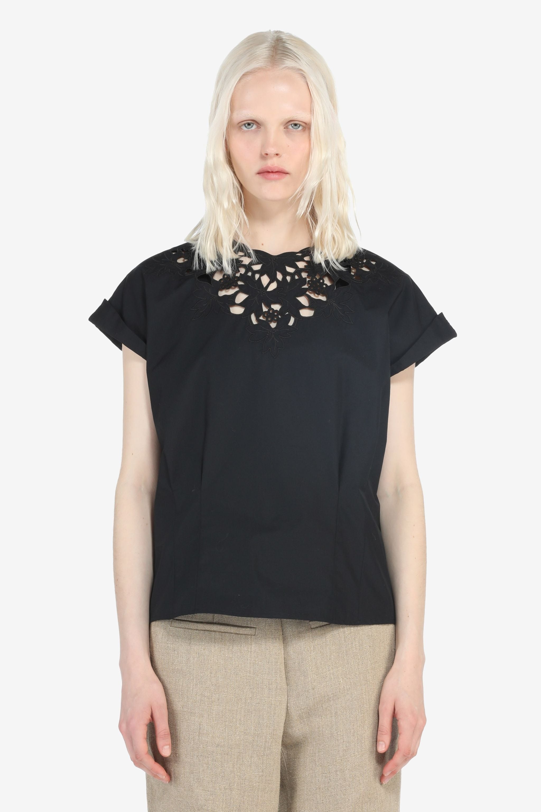 CUT-OUT COTTON TOP - 1