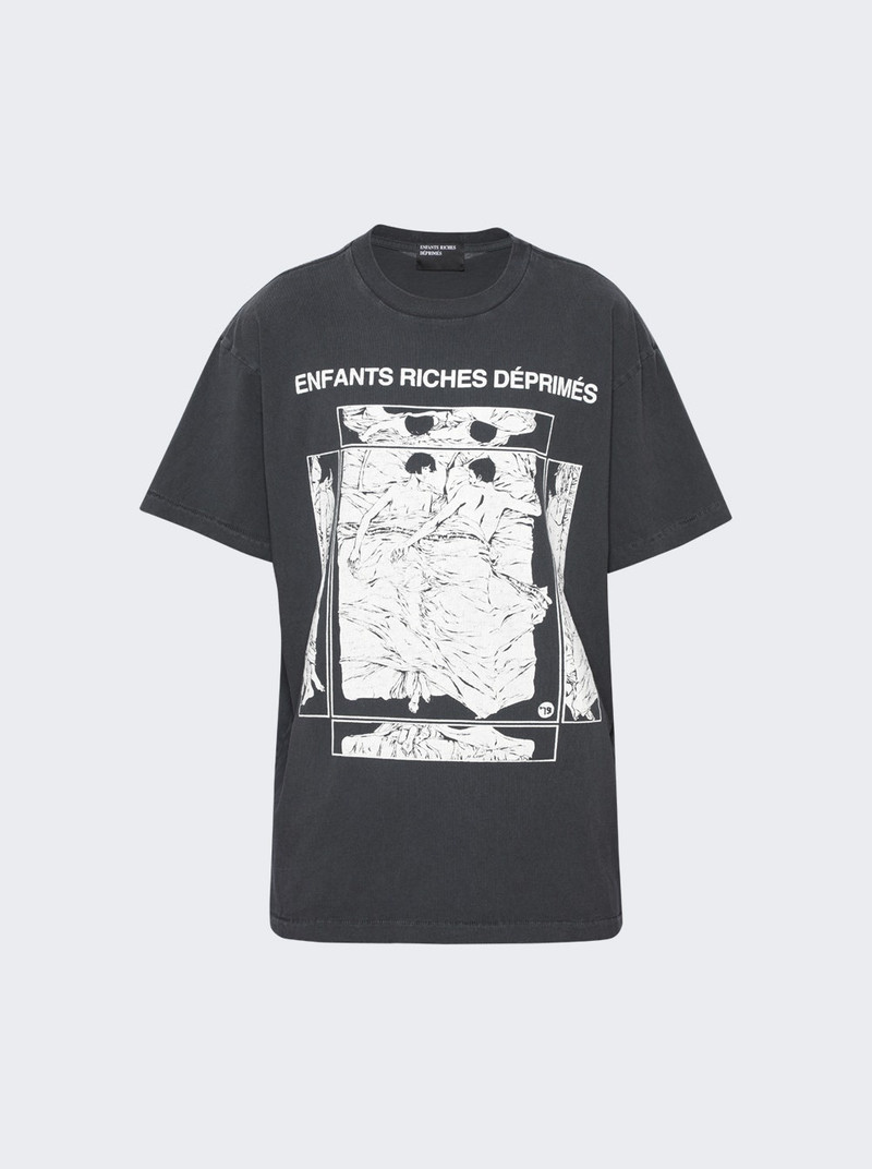 Italian Romance T-Shirt Faded Black and White 1