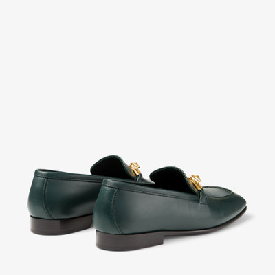 JIMMY CHOO Diamond Tilda Loafer
Dark Green Calf Leather Loafers with Diamond Chain outlook