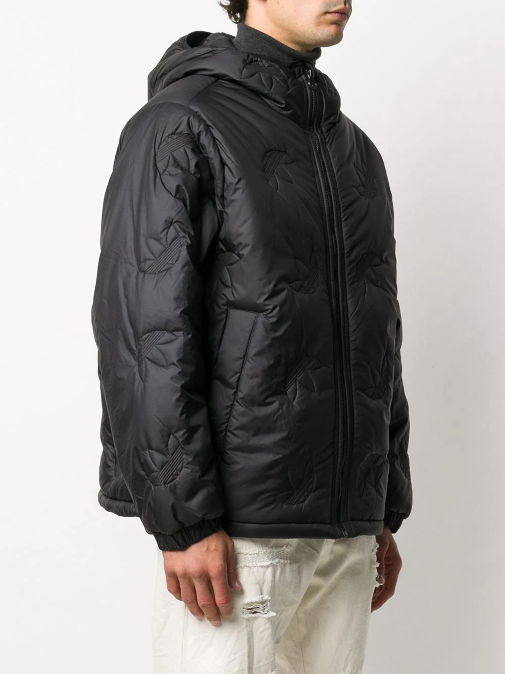 logo-embossed down jacket - 3