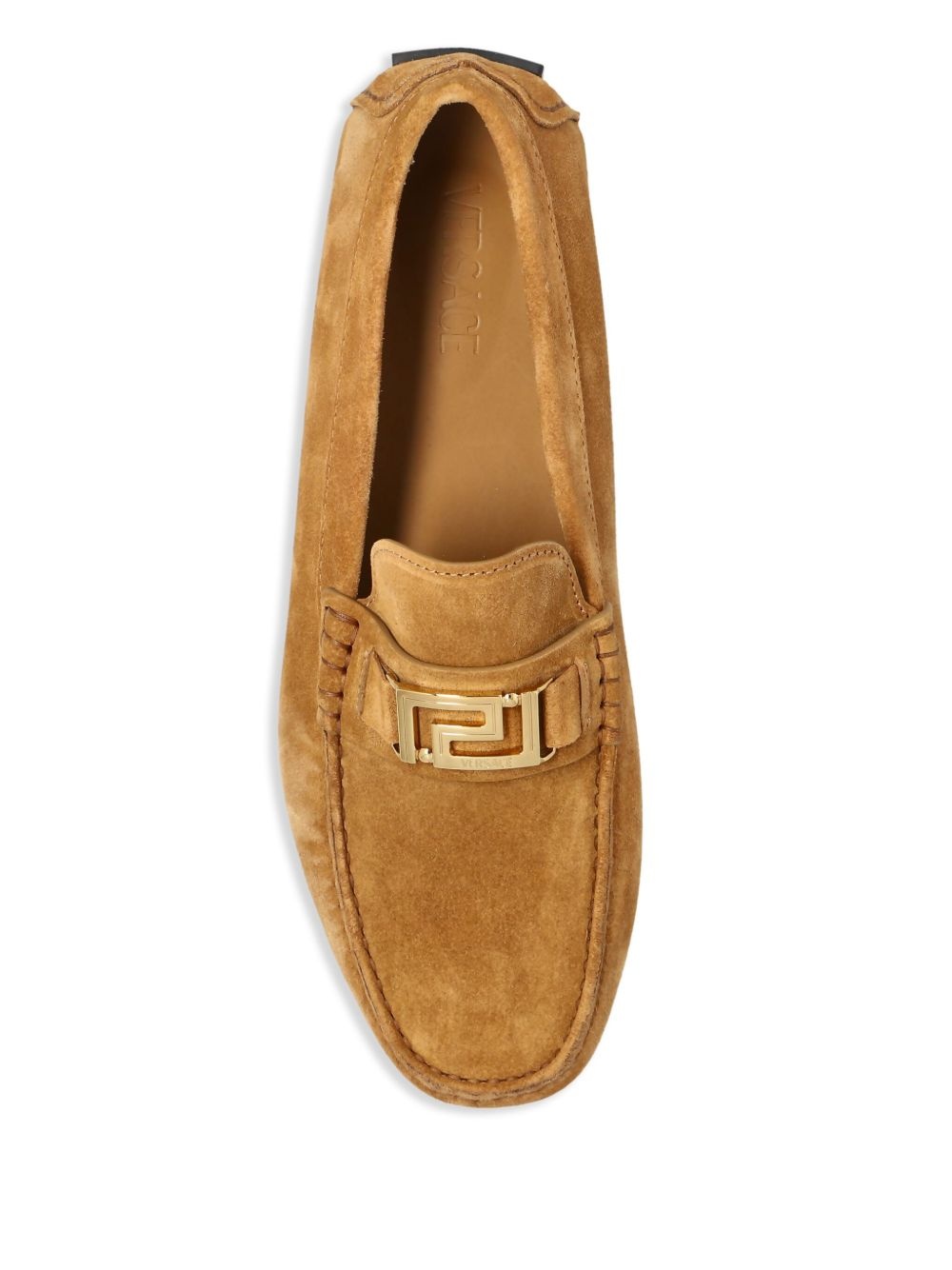 logo-buckle loafers - 4
