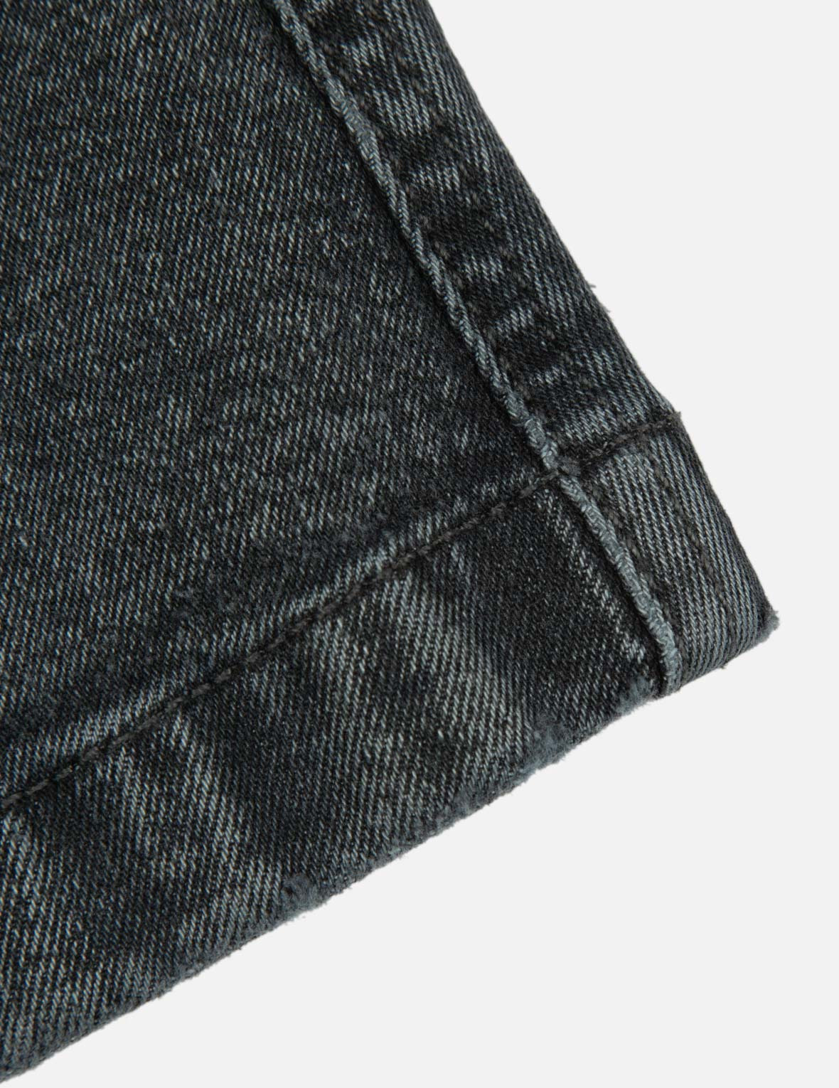 SEAGULL EMBROIDERY WASHED FASHION FIT DENIM SKORT - 9