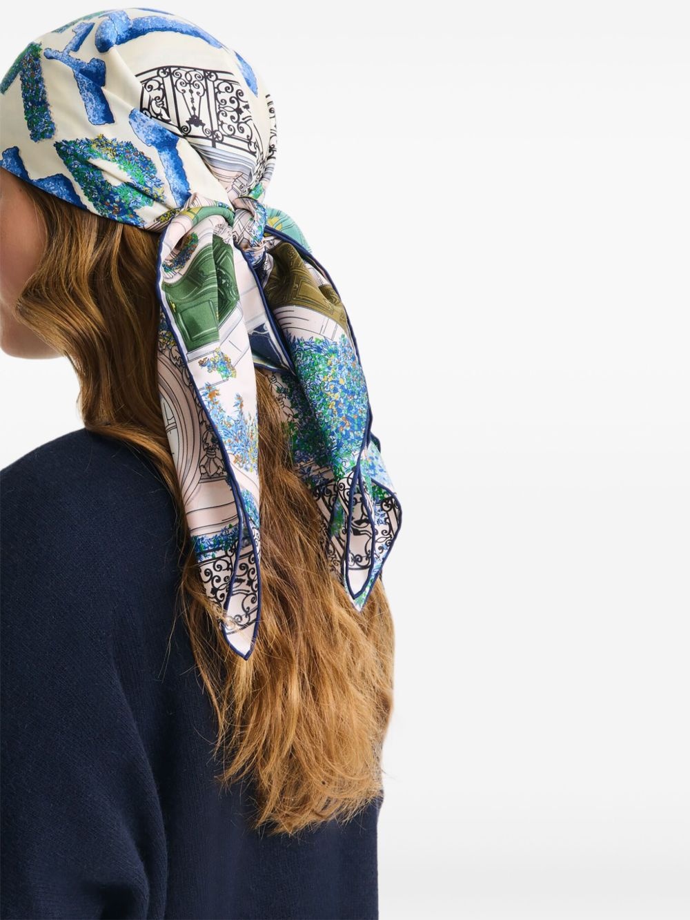 Jardin Parisien silk scarf - 2
