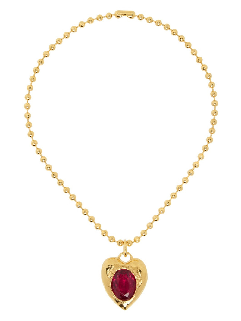 MONDO MONDO Gold & Red Pacha Necklace outlook