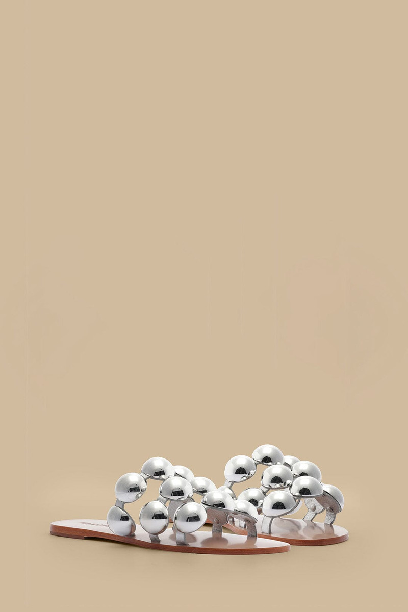 FARM RIO Silver Color Beads Flat Sandal outlook