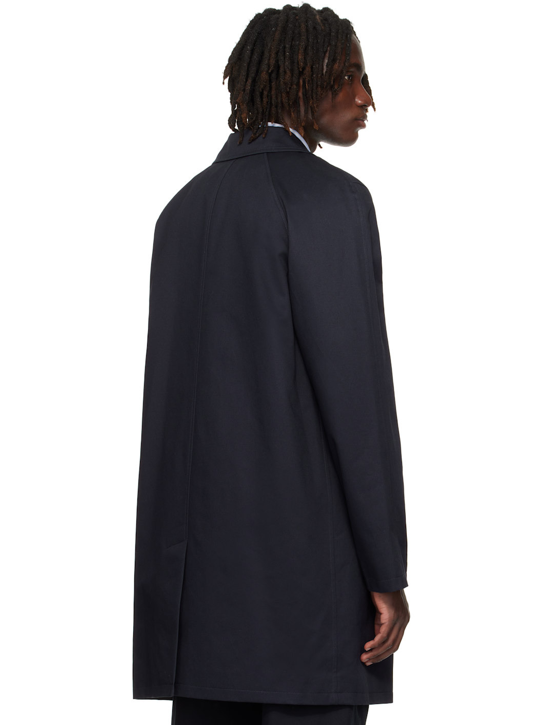 Navy Urban Mac Coat - 3