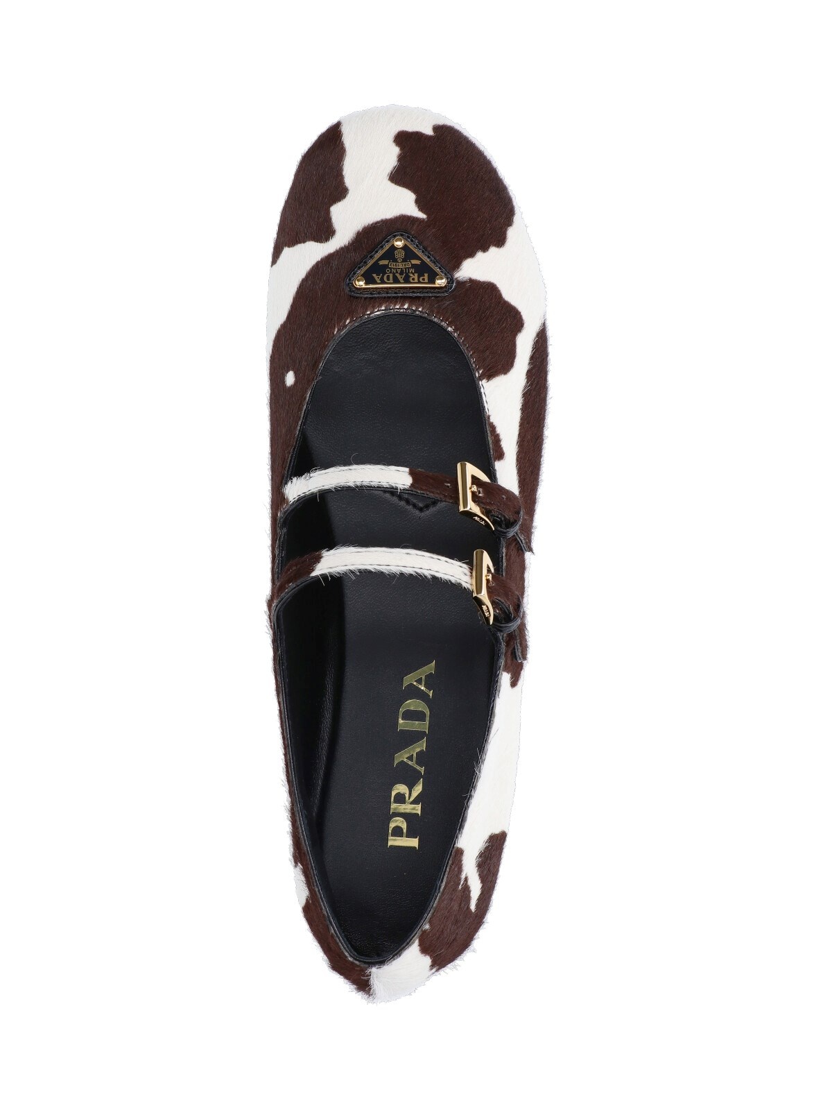 CALF PONY BALLET FLATS - 5