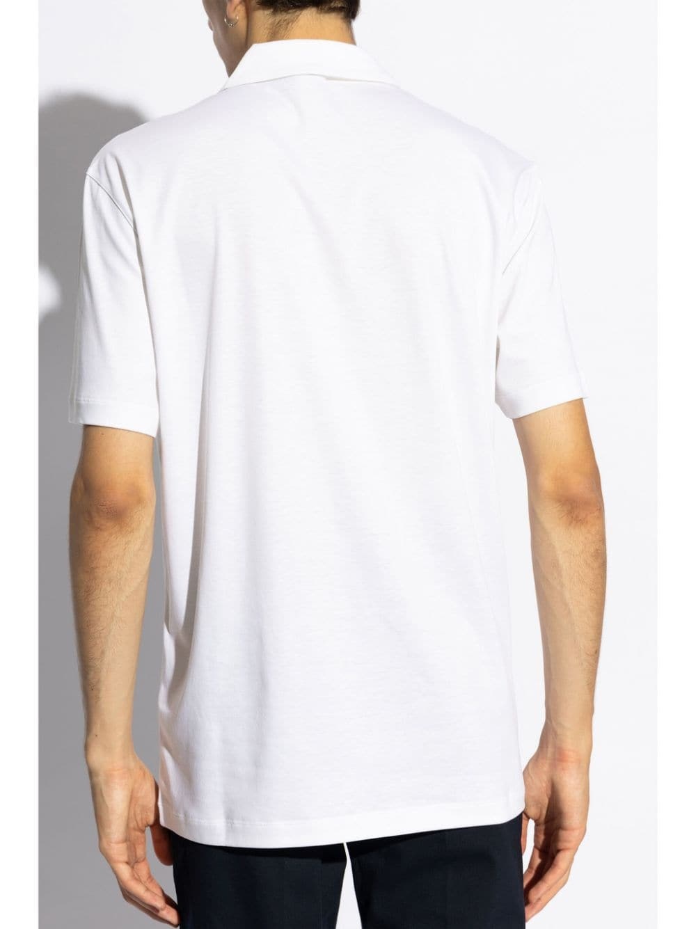 logo-embroidered polo shirt - 4