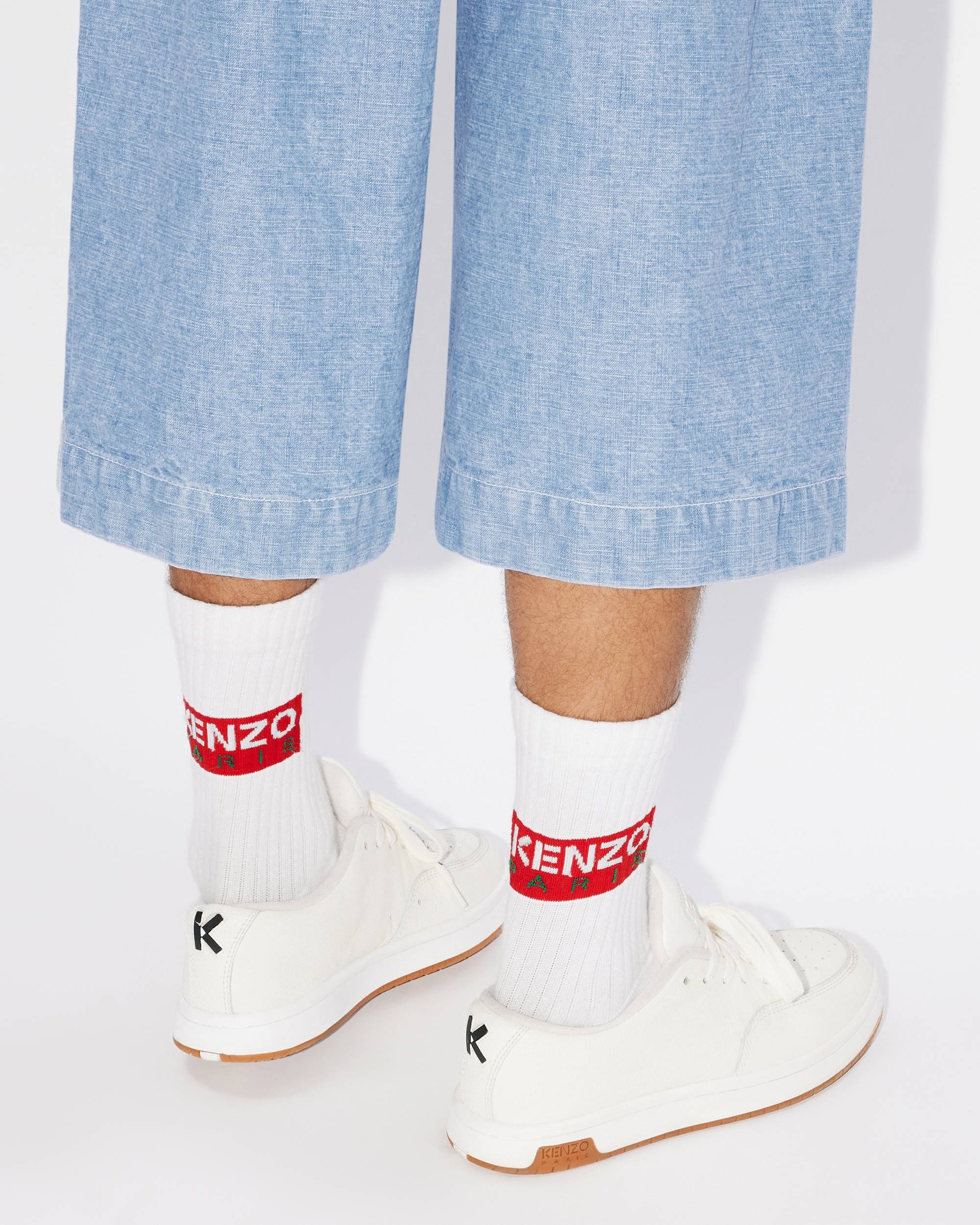 Denim military short trousers - 6