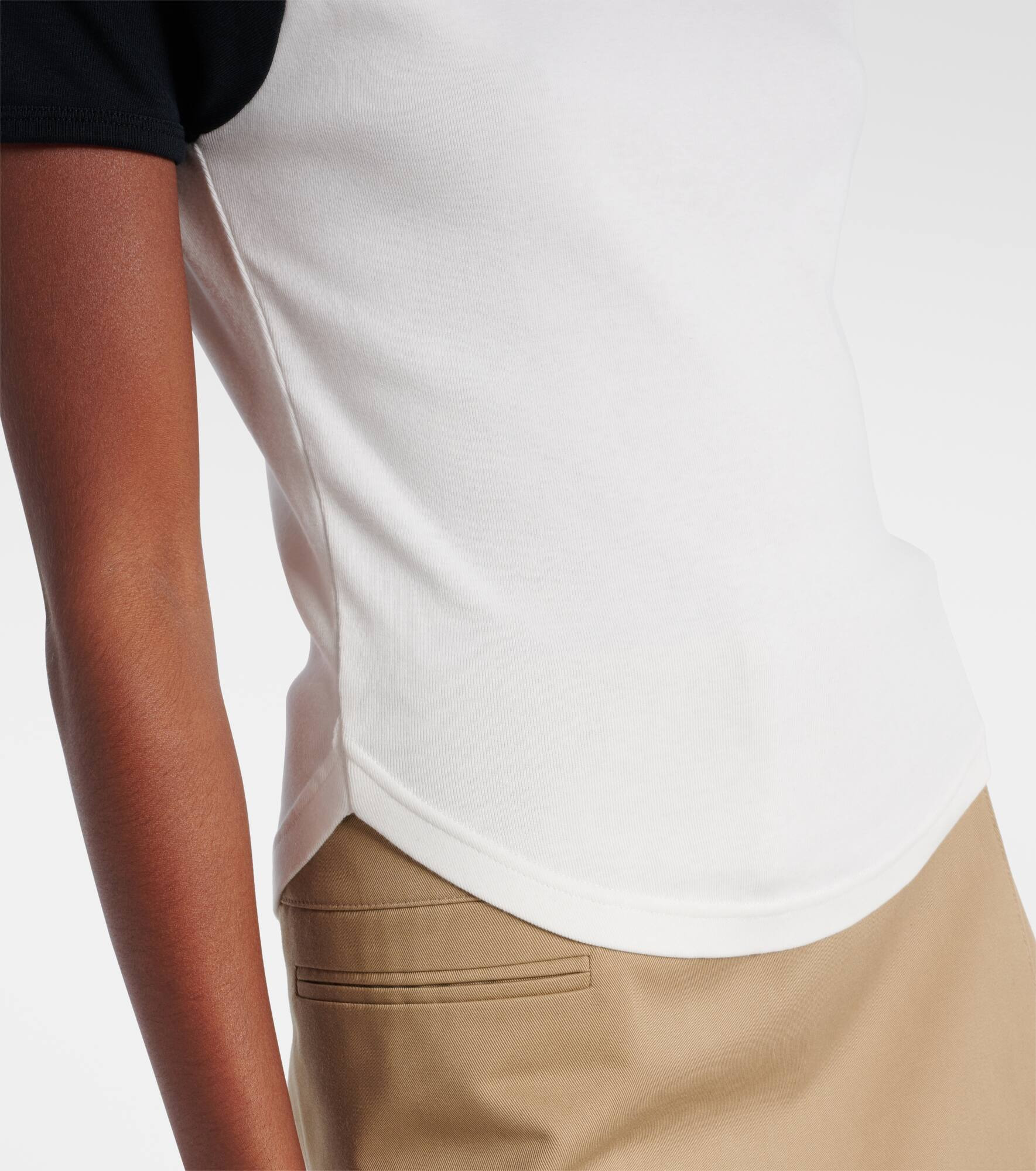 Circle Contrast cotton jersey T-shirt - 5