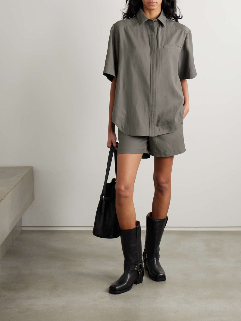 Loulou de Saison Moheli woven shirt Gray outlook