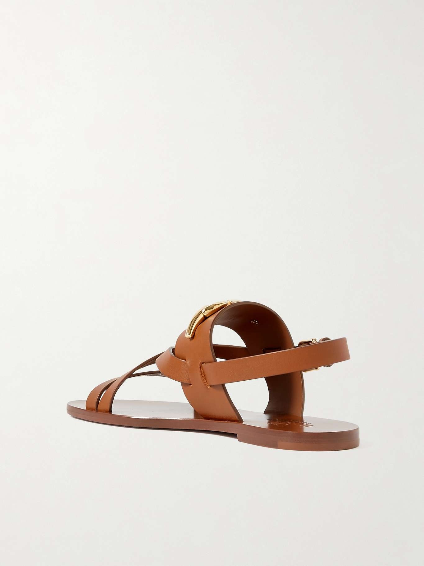 VLOGO embellished leather sandals - 3