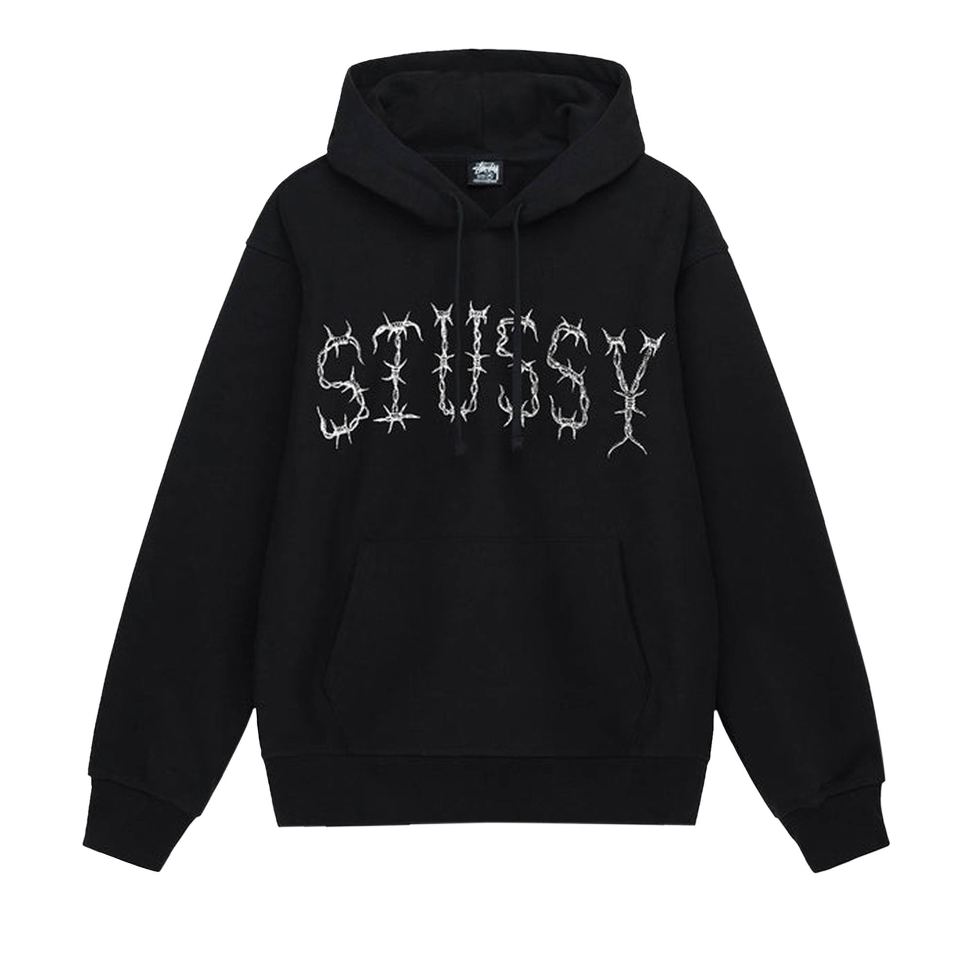 ★韓国の人気★【STUSSY】★BARB HOODI.E★BLACK★関税込★ Stüssy Stussy Barb Hoodie 'Black' | REVERSIBLE