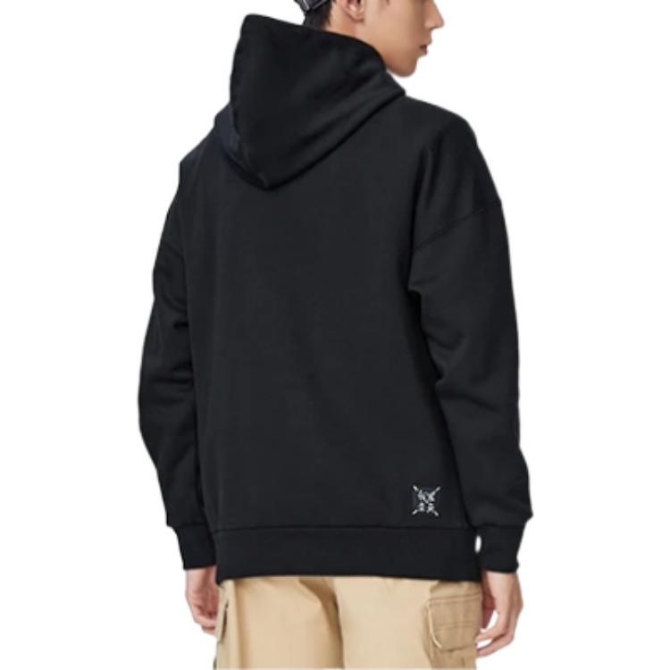 Li-Ning Graphic Hoodie 'Black' AWDSB43-1 - 5