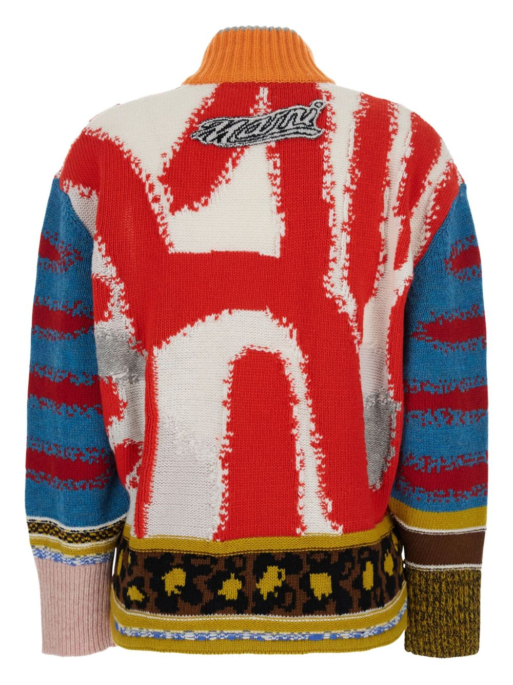 patchwork appliqué cardigan - 2