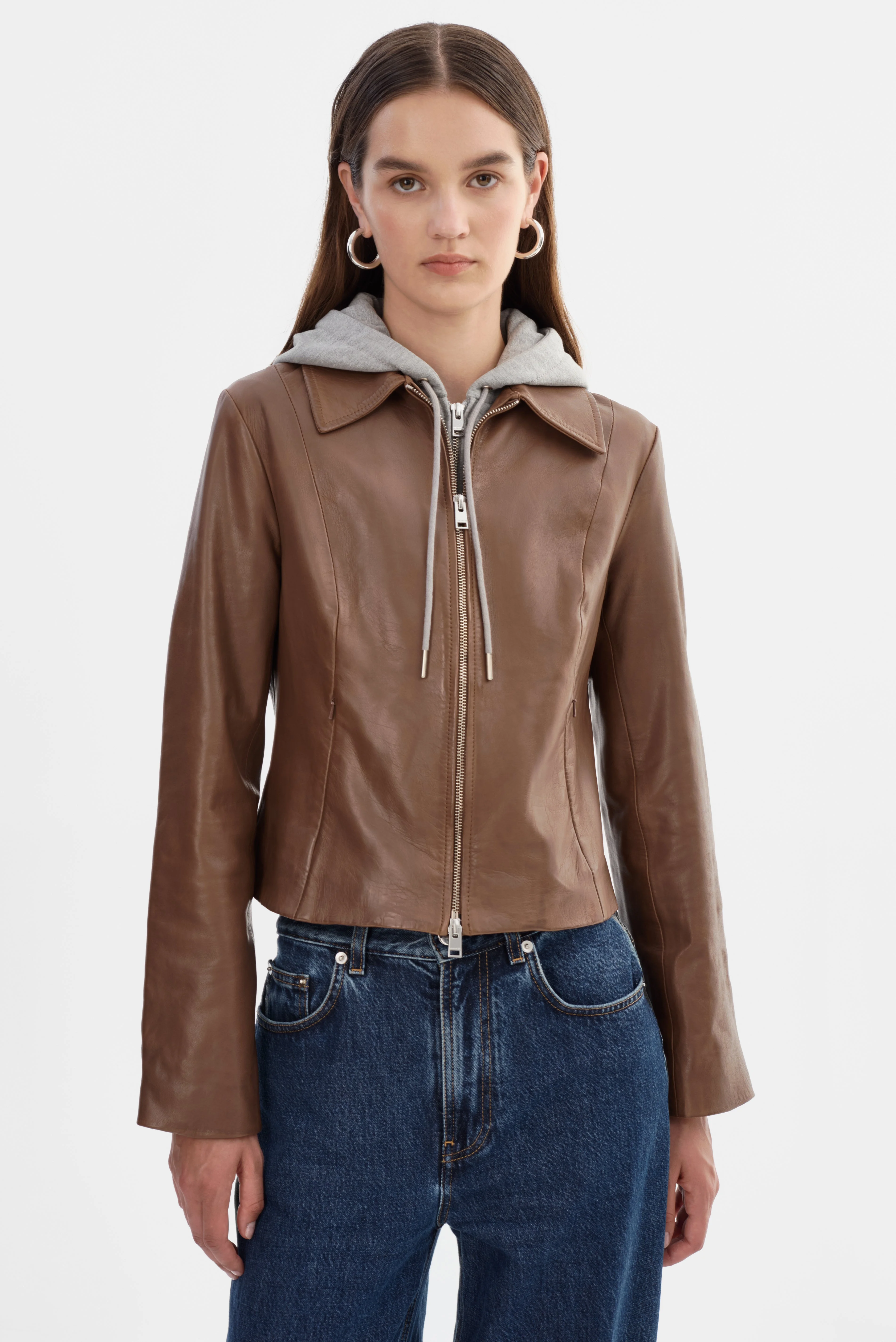 SALLY | Leather Biker Jacket - 1