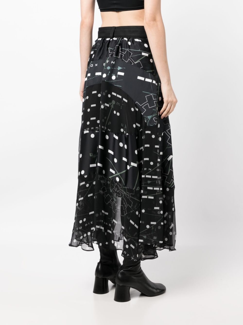 x Interstellar belted midi skirt - 6