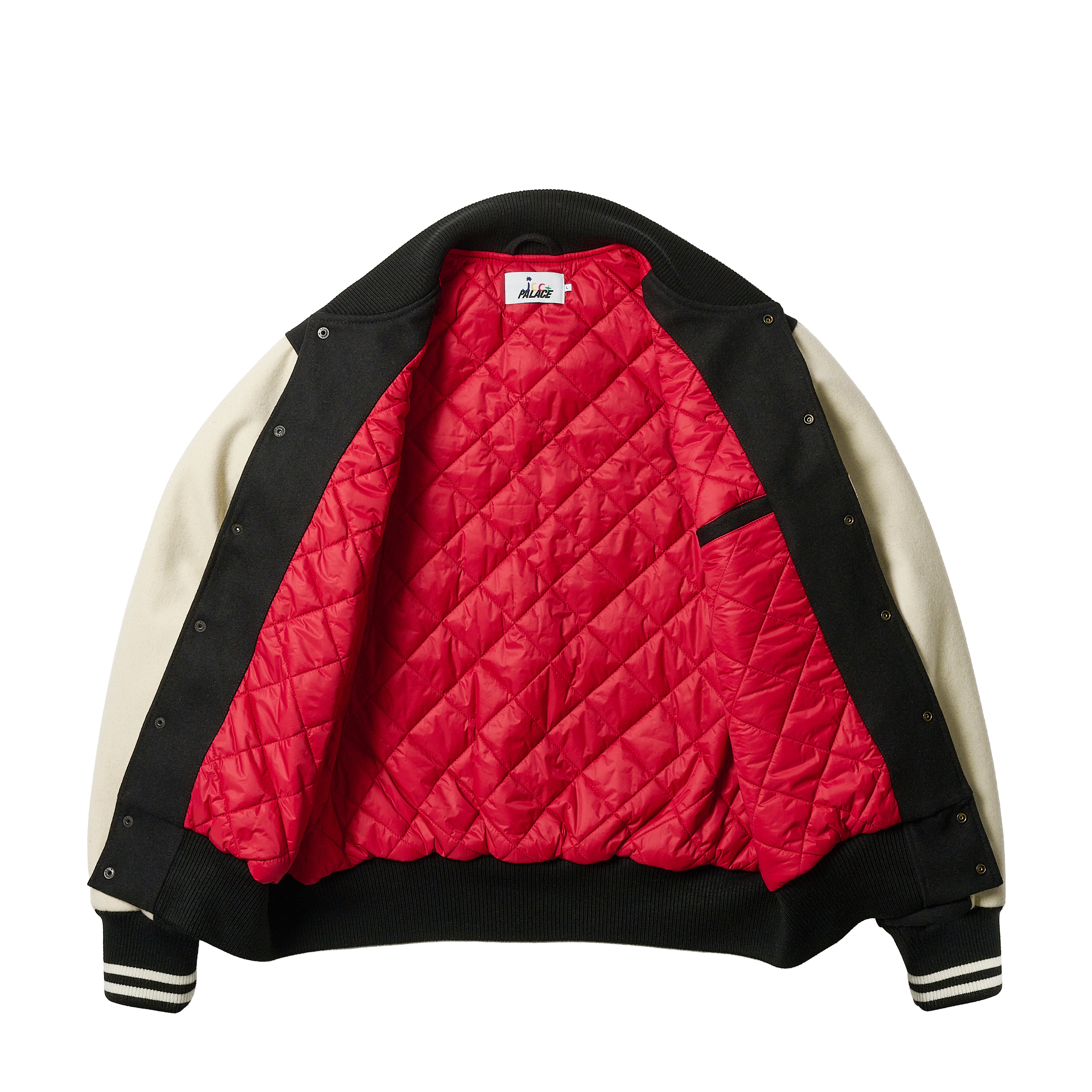 PALACE JCC+ VARSITY JACKET BLACK - 2