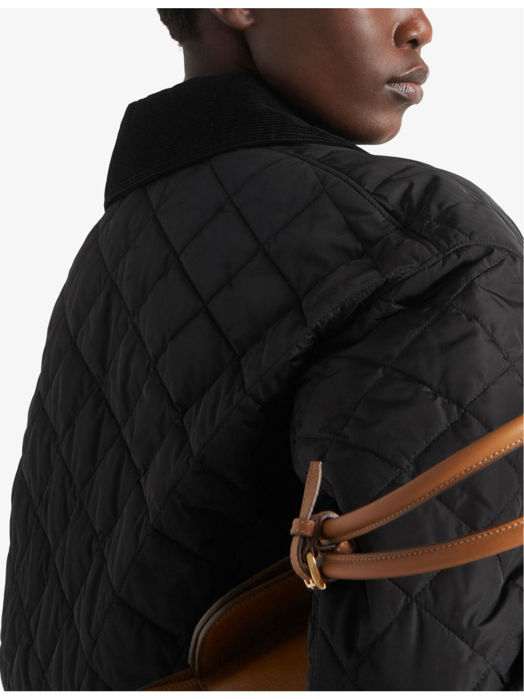 Lightweight Triangle-Logo Cropped Nylon Jacket - 4