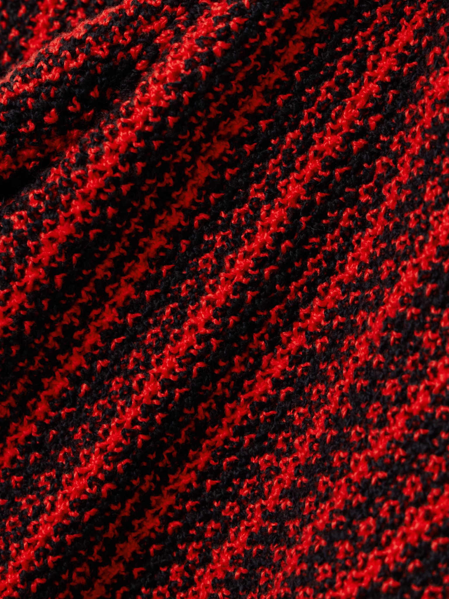 Nora Lite open-knit cotton wide-leg pants Red - 5