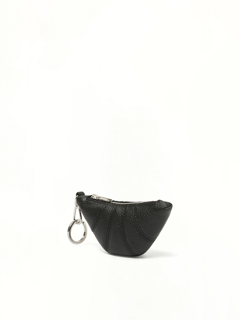 Lemaire Mini Croissant Keyring in Black outlook