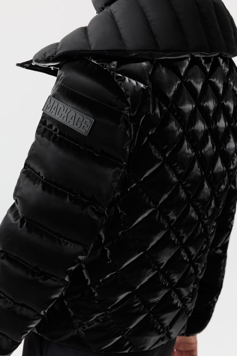 YVETTE-GLO Diamond Quilted Down Jacket 6