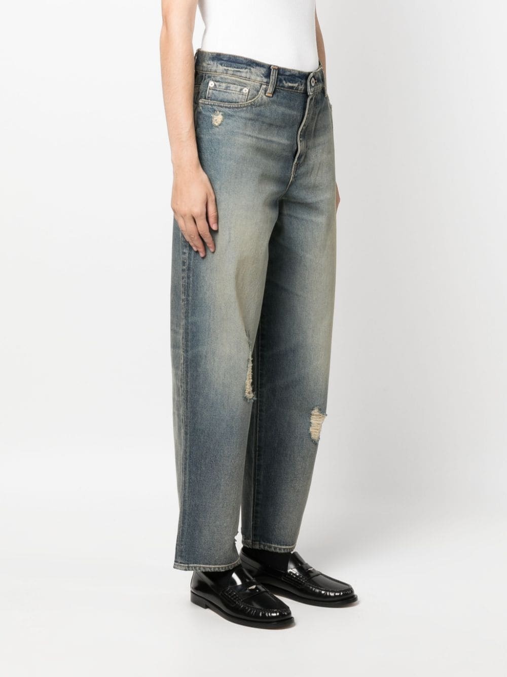 mid-rise tapered jeans - 3