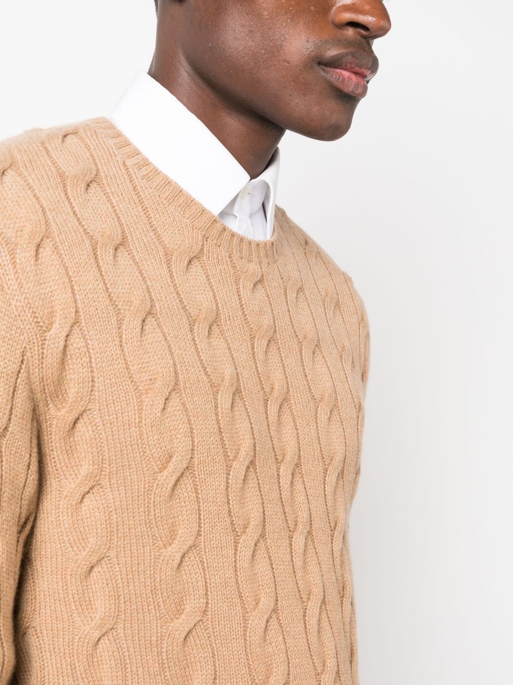 cable-knit cashmere jumper - 5