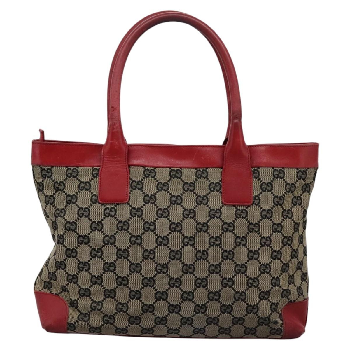 GUCCI GG Supreme Tote Bag Beige Red Gold 002 119 - 2