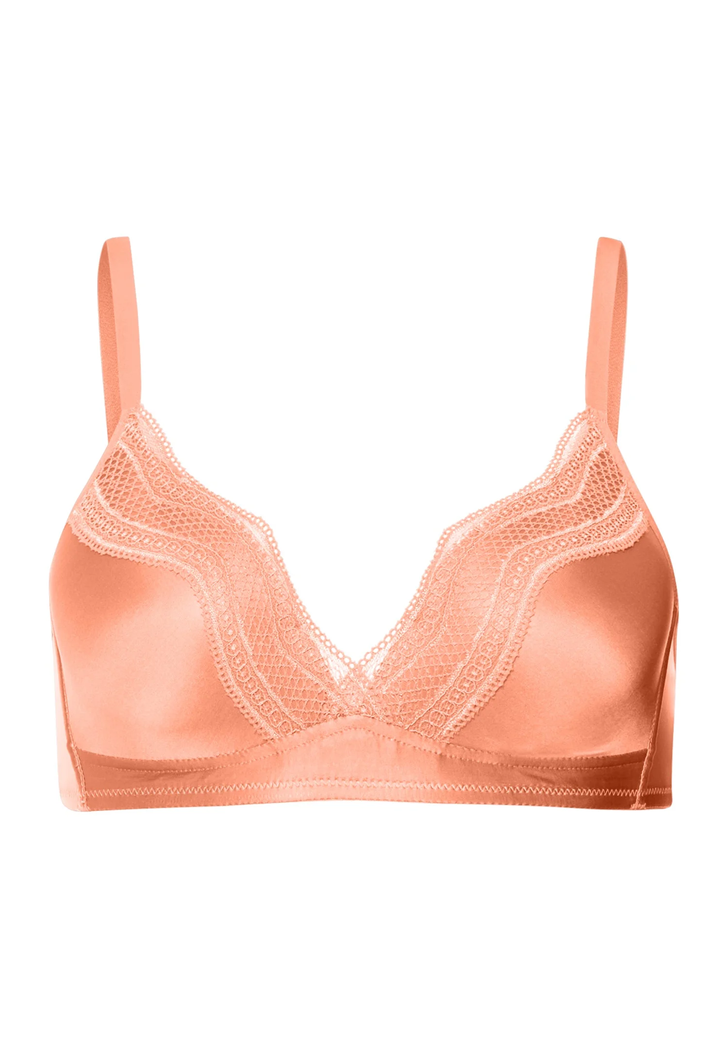 Cira Scalloped Lace Padded Bra - 1