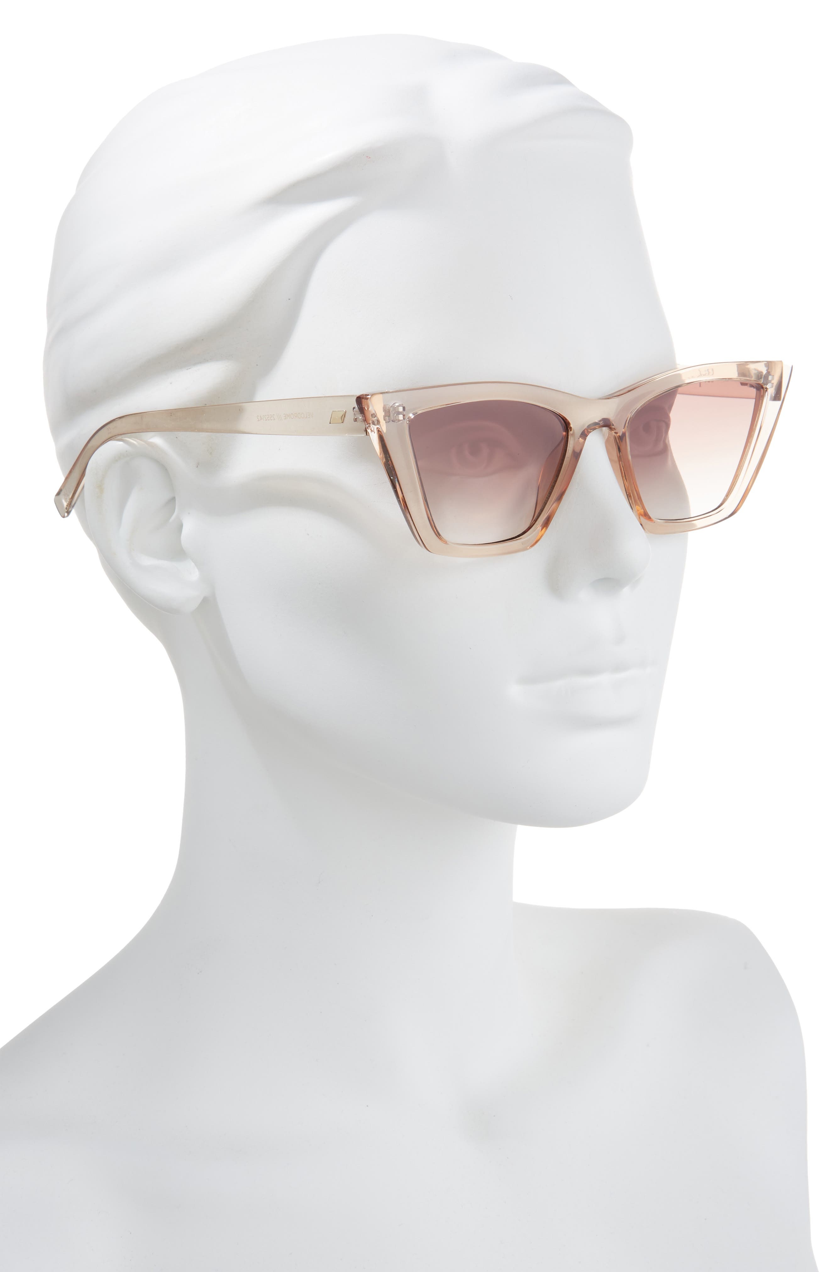 Le Specs Velodrome Cat Eye Sunglasses in Vanilla at Nordstrom - 3