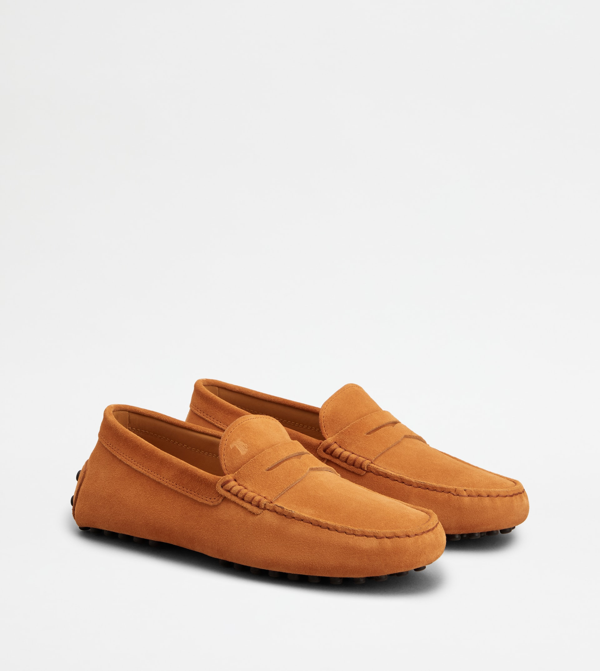 GOMMINO DRIVING SHOES IN SUEDE - ORANGE - 2