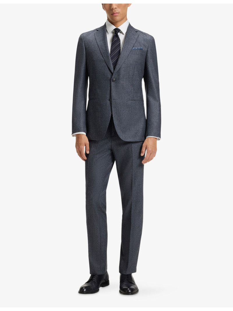 BOSS Single-Breasted Notch-Lapel Wool Blazer outlook