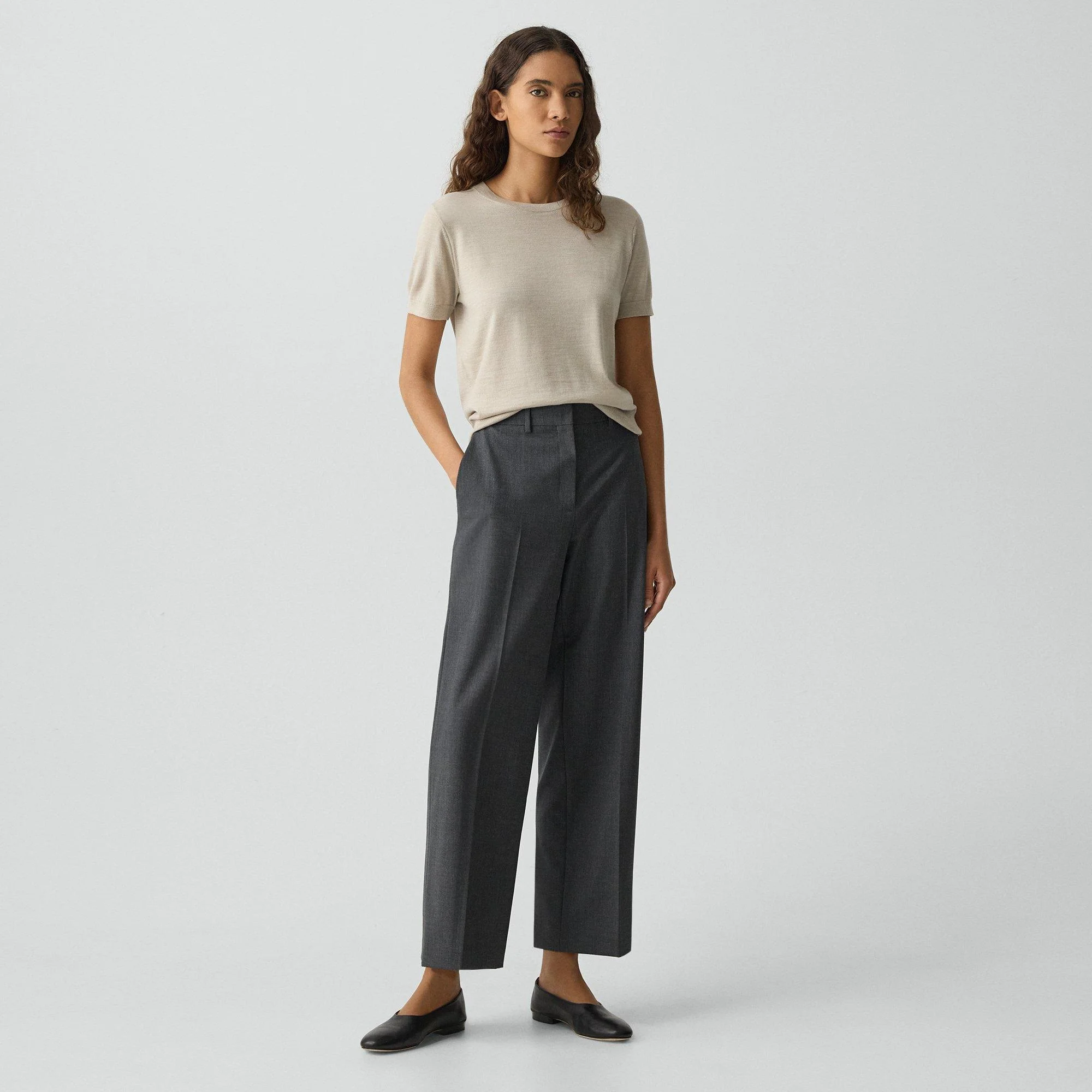 Classic Straight Pant in Good Wool - 1