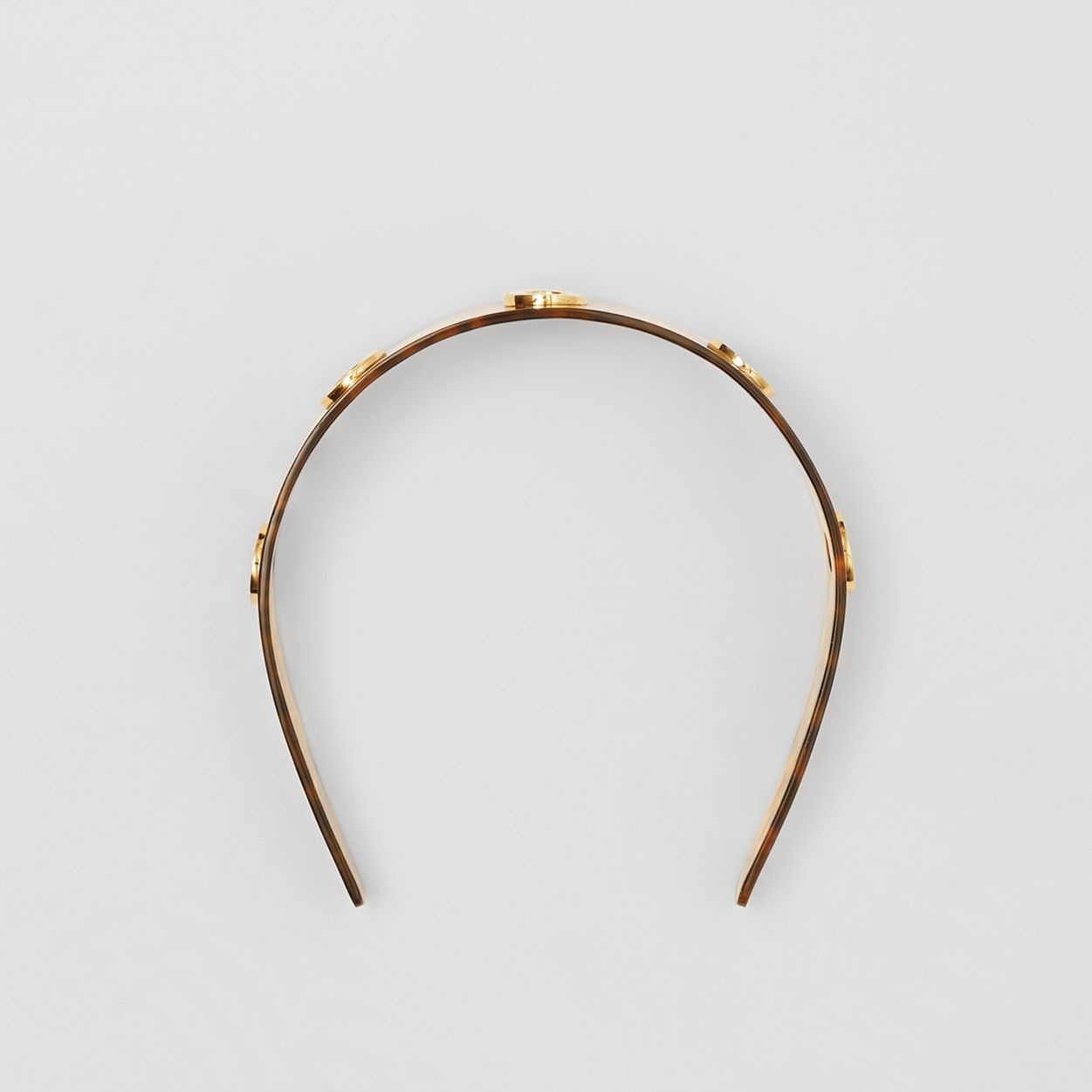 Gold-plated Logo Graphic Hairband - 4