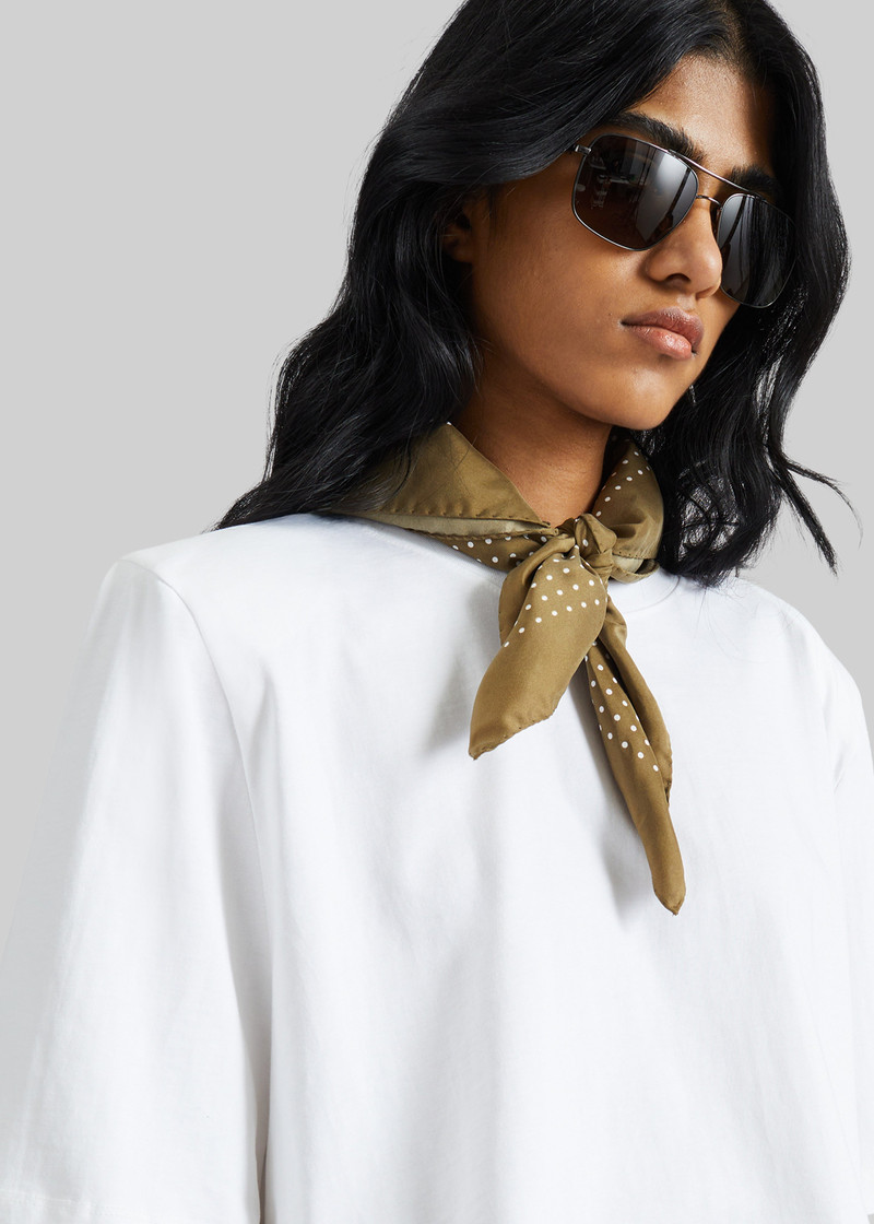 Kelan Padded Cropped Tee - White 3