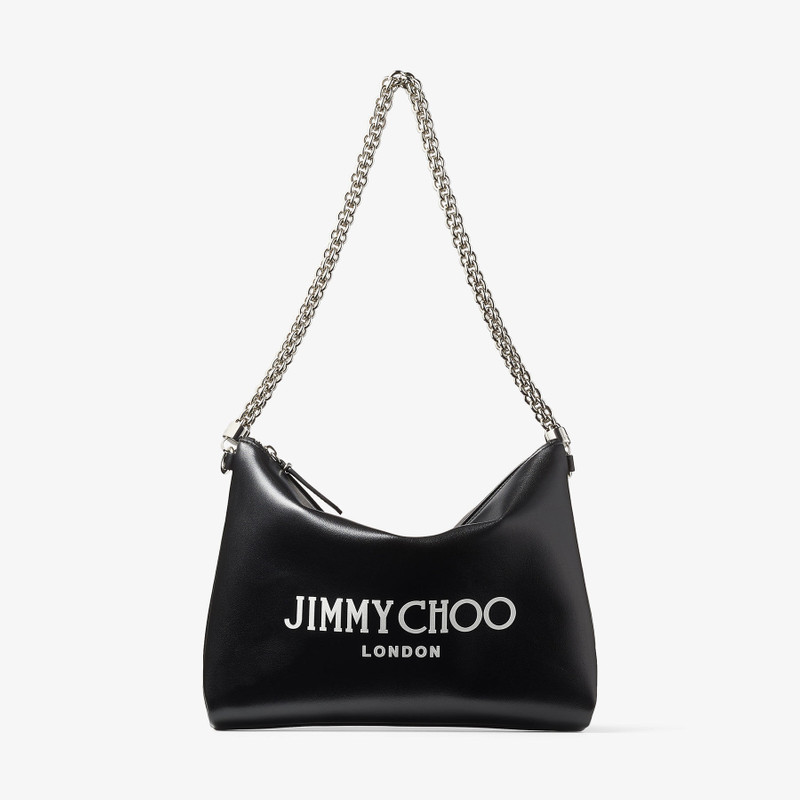 Callie Shoulder
Black Leather Shoulder Bag with Jimmy Choo Logo 1