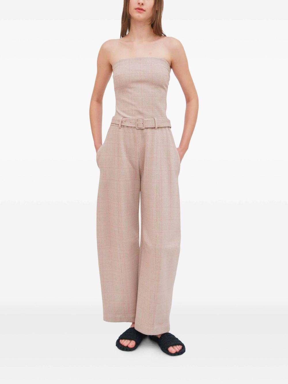 belted tapered trousers - 3