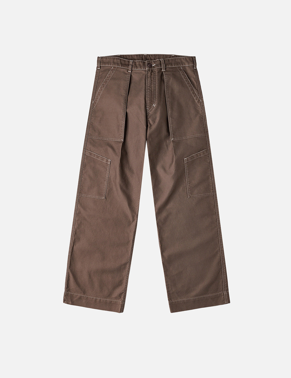 Hand-Painted Seagull Print Relax Fit Flight Pants - 4