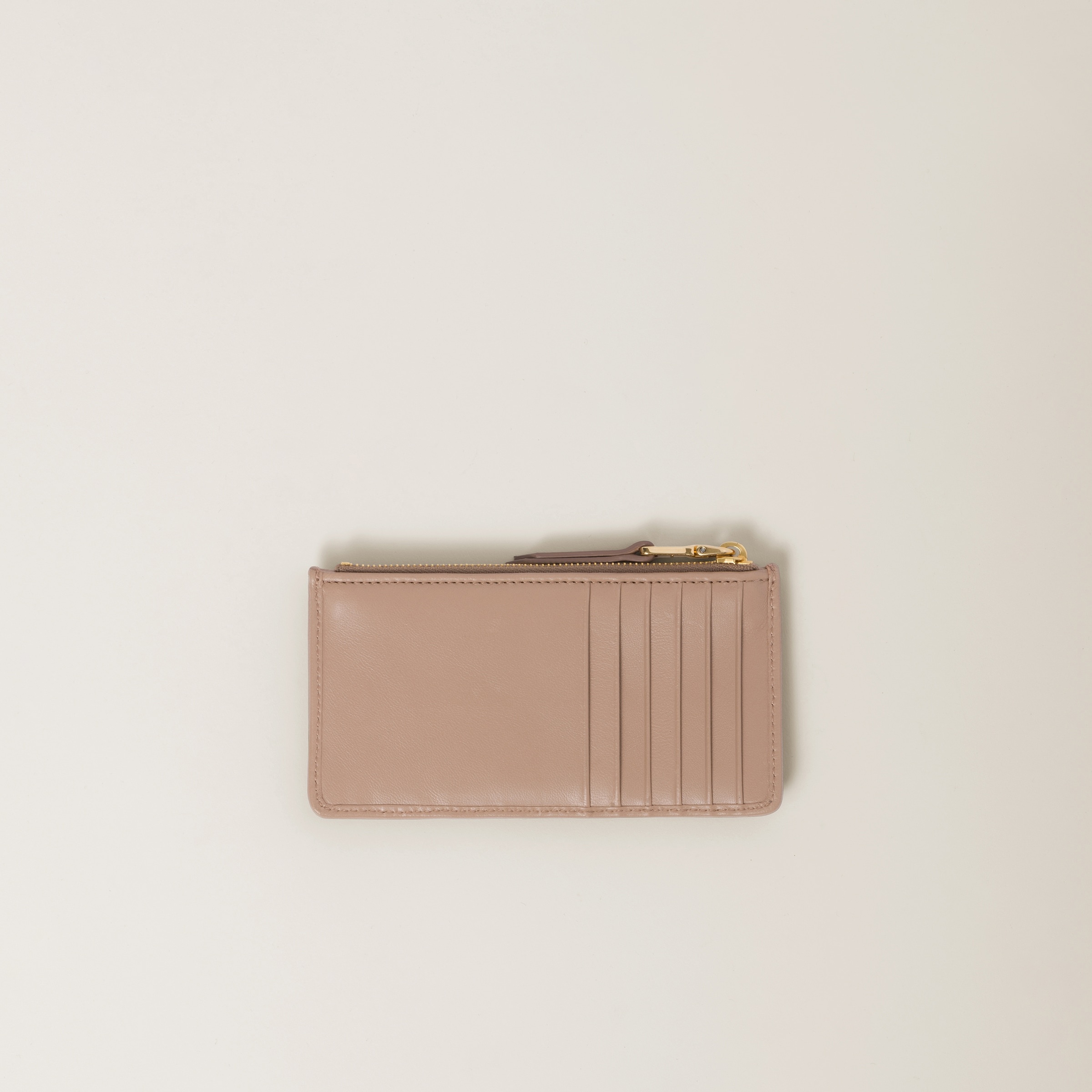 Matelassé nappa leather envelope wallet - 3