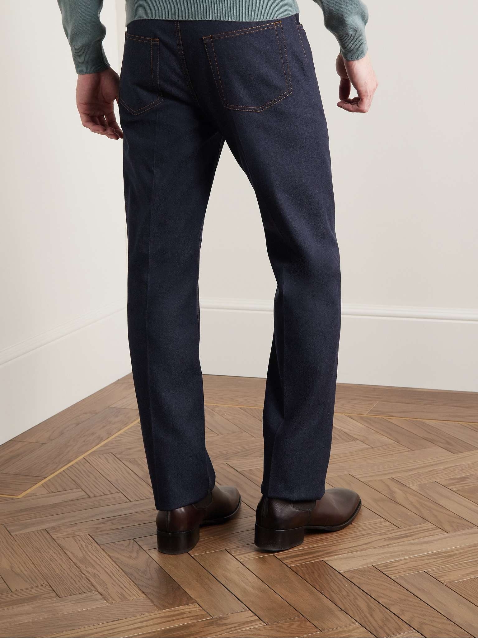 Straight-Leg Virgin Wool-Blend Trousers - 4