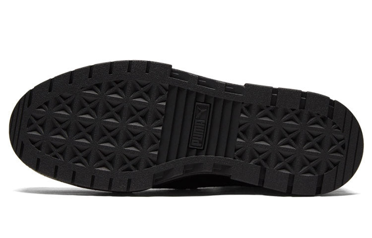 (WMNS) PUMA Mayze Chelsea Suede 'Triple Black' 382829-01 - 6