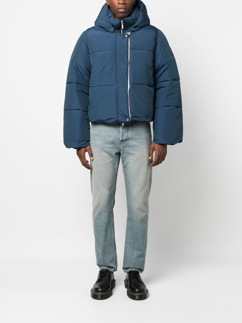 logo-print puffer jacket - 2