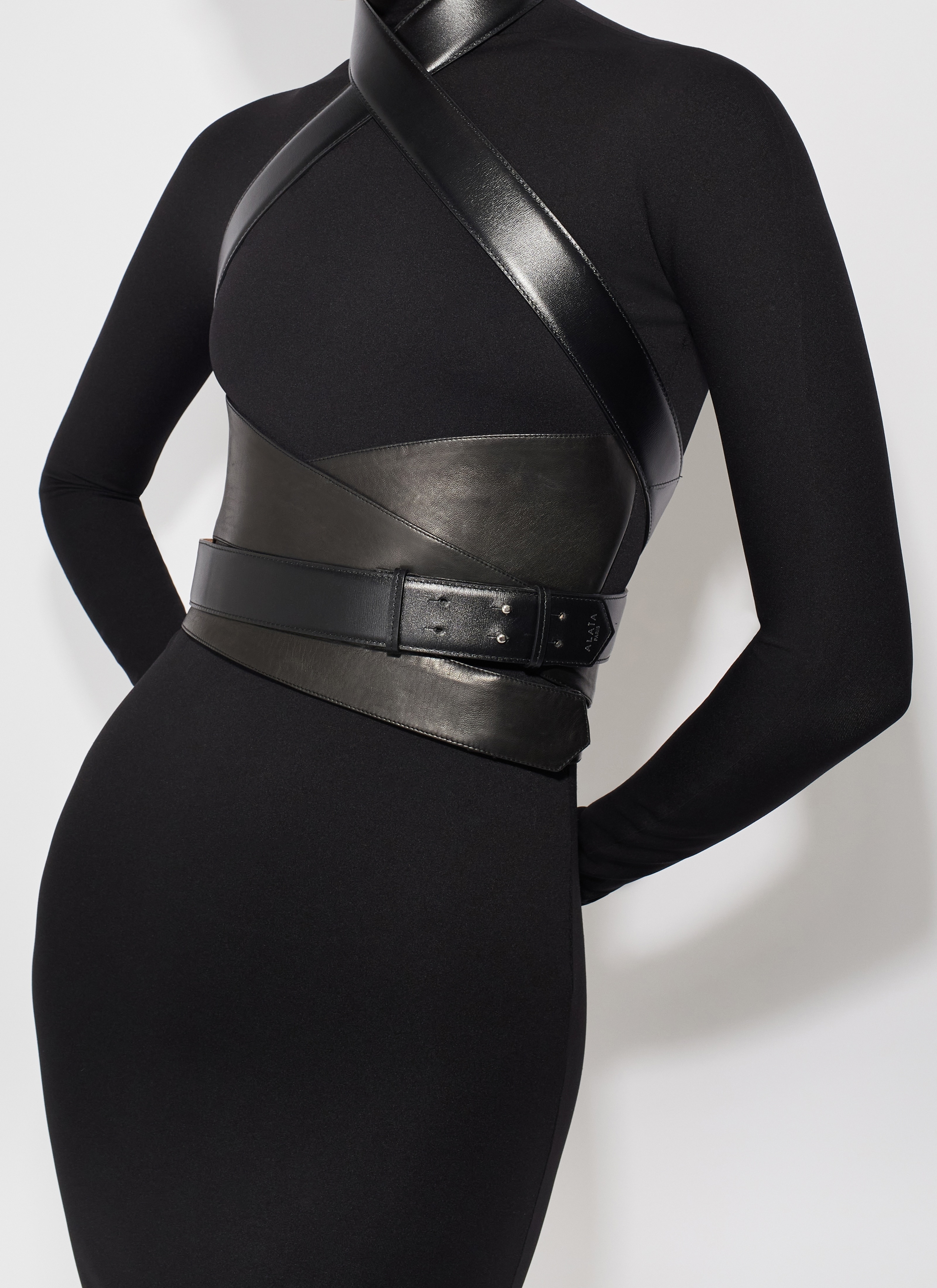 SCULPTING JERSEY DRESS - 5