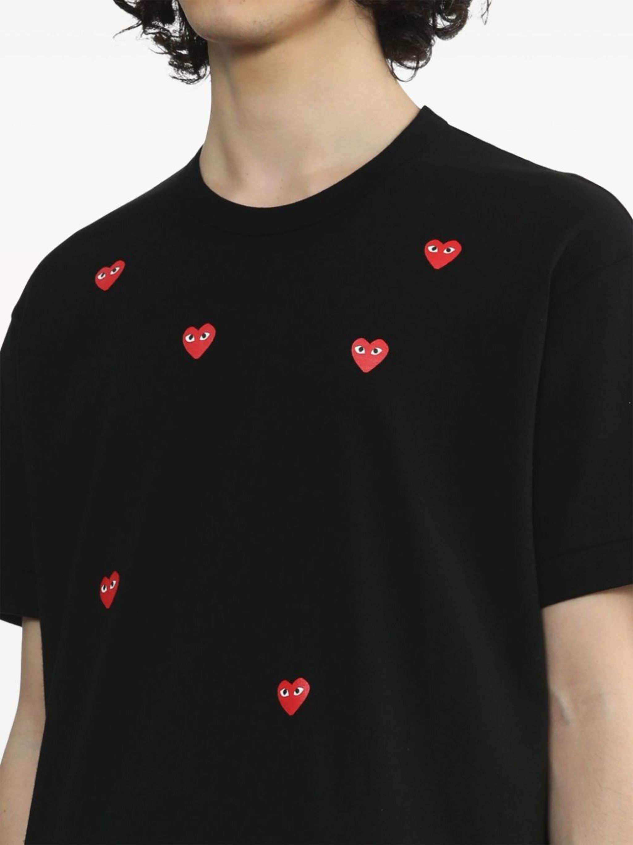 Scattered Hearts cotton T-shirt - 6