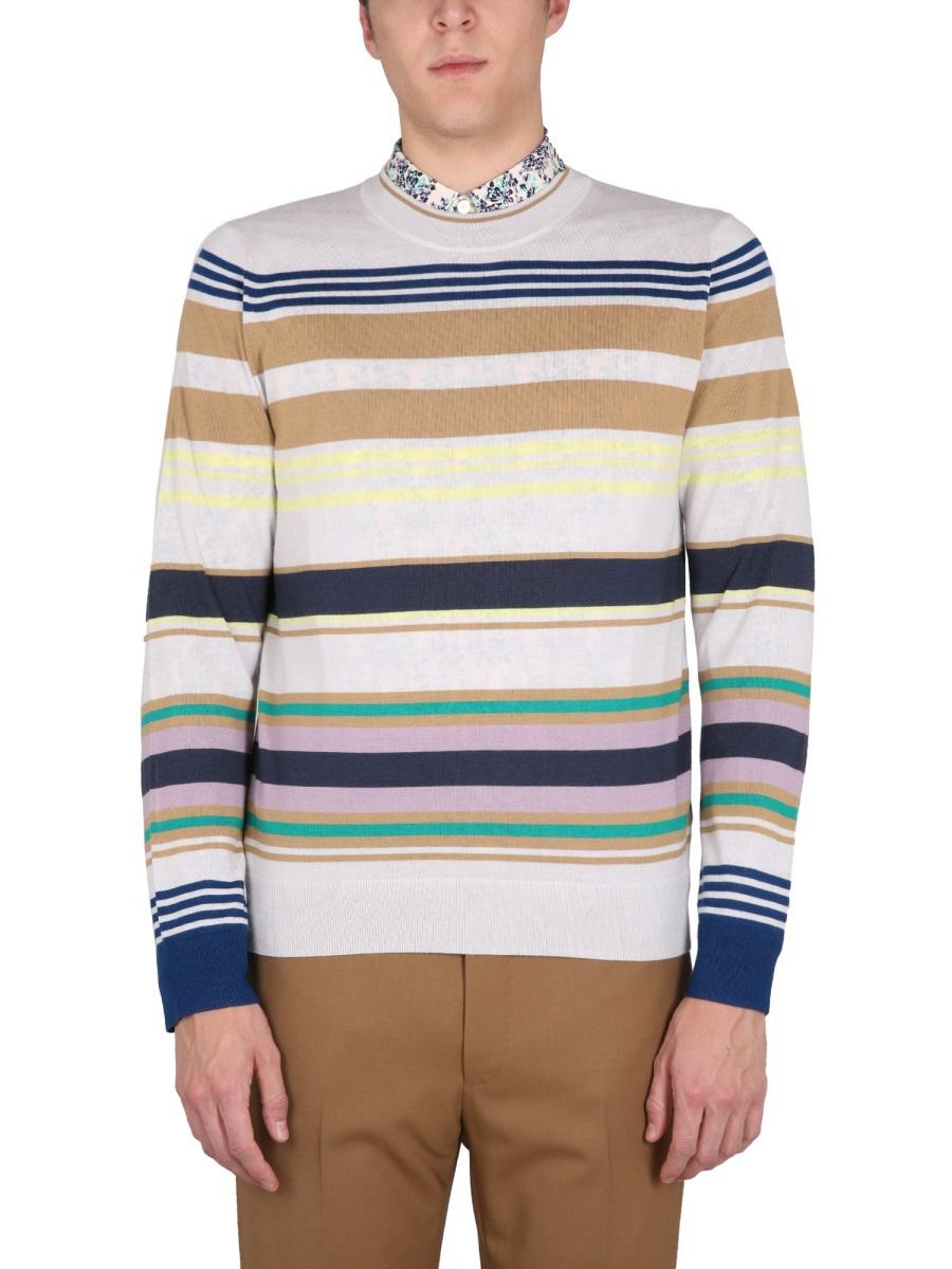 PAUL SMITH JERSEY WITH STRIPE PATTERN - 1