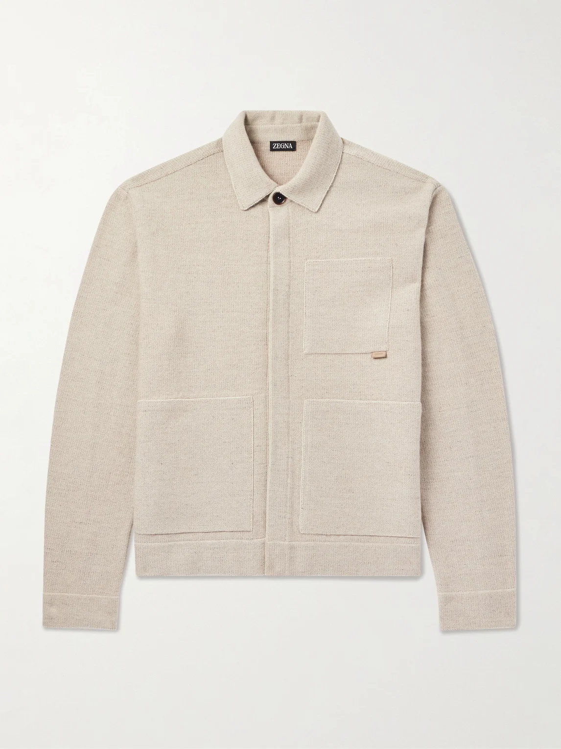 Wool, Cashmere, Linen and Silk-Blend Chore Jacket - 1
